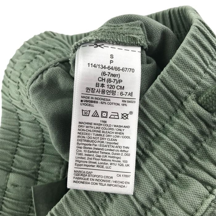 Gap 6-7 years khaki green cotton blend shorts