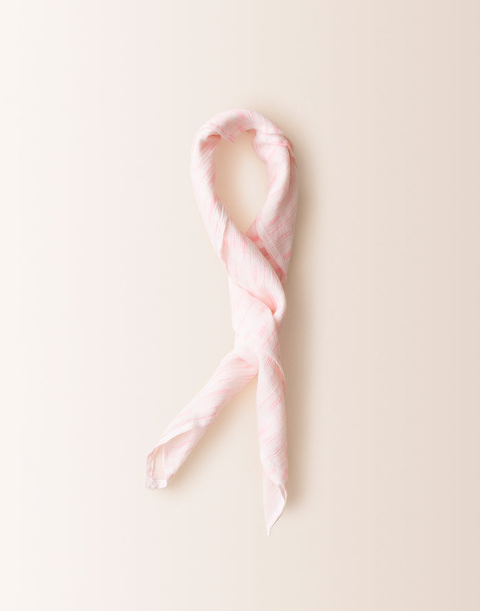 Gauze Bandana: Electric Coral Ikat - FINAL SALE