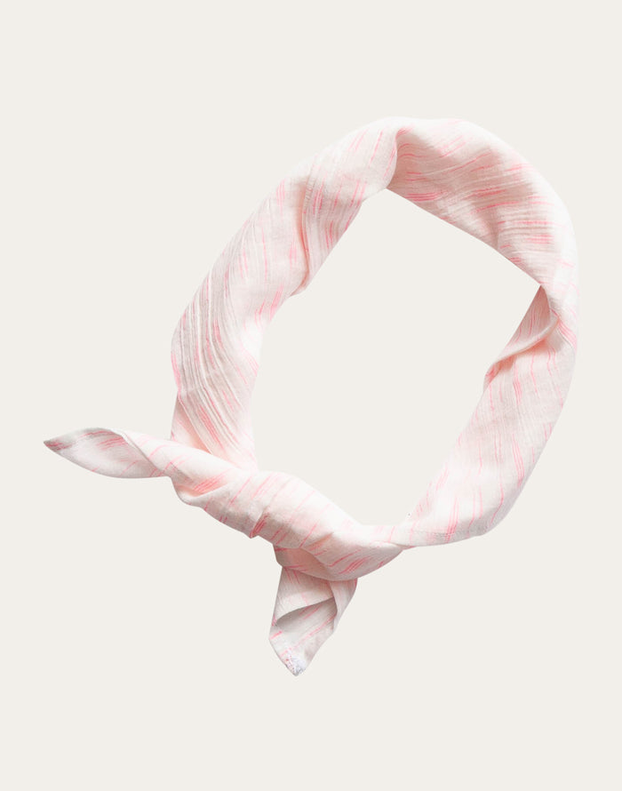 Gauze Bandana: Electric Coral Ikat - FINAL SALE