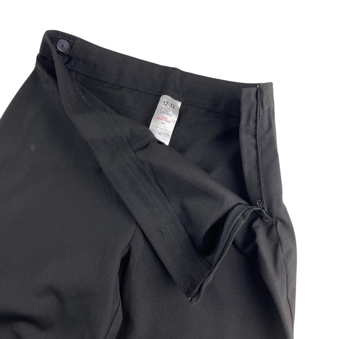 George 12-13 years black straight leg bowtie girls school trousers