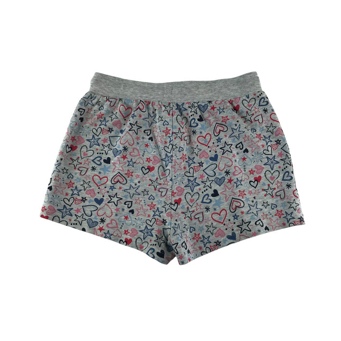 George 12-13 years grey love heart print jersey shorts