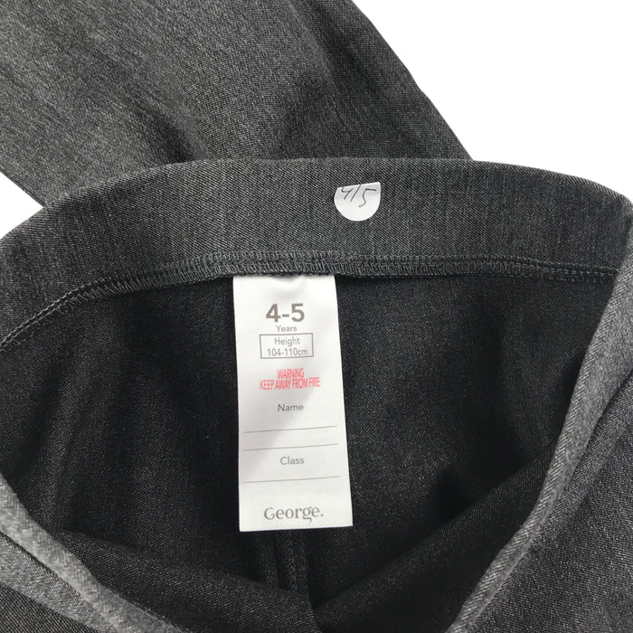 George  4-5 years girls grey leggings trouser school 2 x bundle