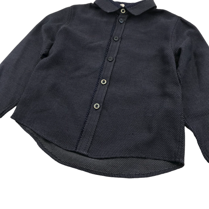George 4 years navy blue white dots and diamond shape pattern shirt