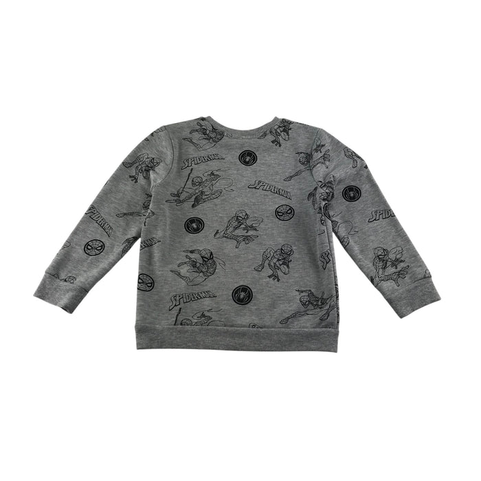 George 5-6 years grey spiderman print sweater