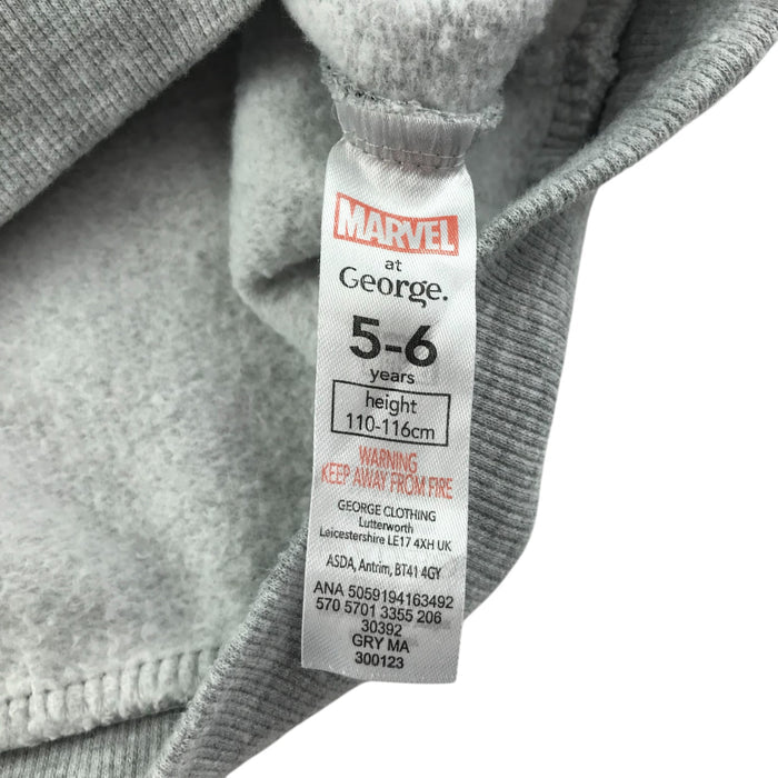George 5-6 years grey spiderman print sweater