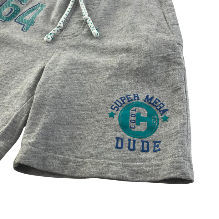George 5-6 years grey with green shorts