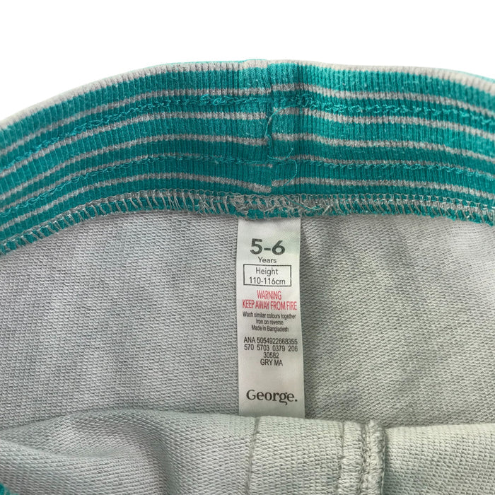 George 5-6 years grey with green shorts