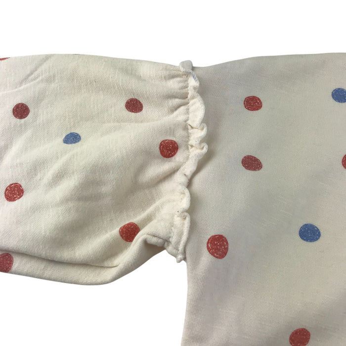 George 5-6 years white polka dot love our world sweater