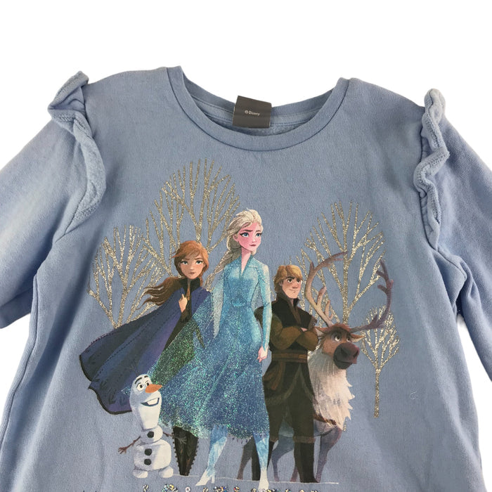 George 6 years blue disney frozen frilled sweater