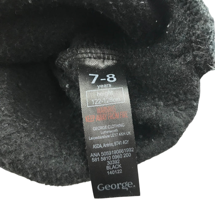 George 7-8 years black animal print collar sweater