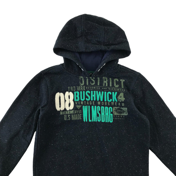 George 7-8 years navy graphic print hoodie
