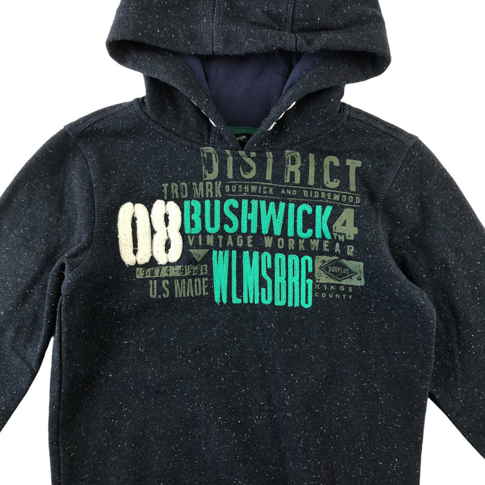George 7-8 years navy graphic print hoodie