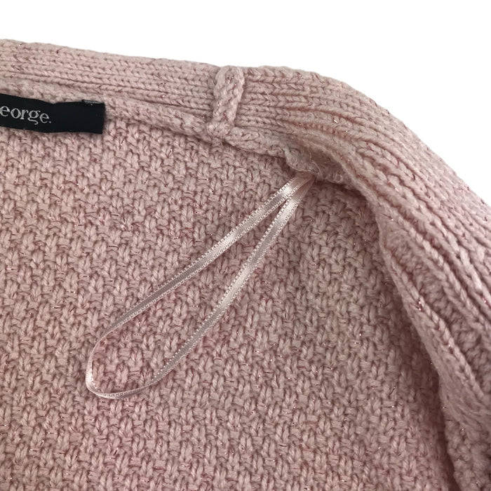 George 7-8 years pink sparkly shrug cardigan