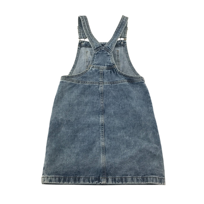 George 8-9 years blue denim dungaree dress