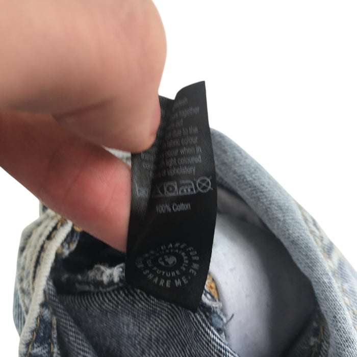 George 8-9 years blue denim dungaree dress