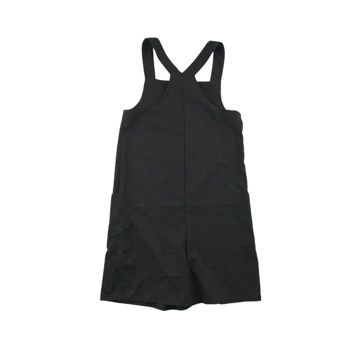 George 9-10 years girls grey short leg straight fit school dungarees