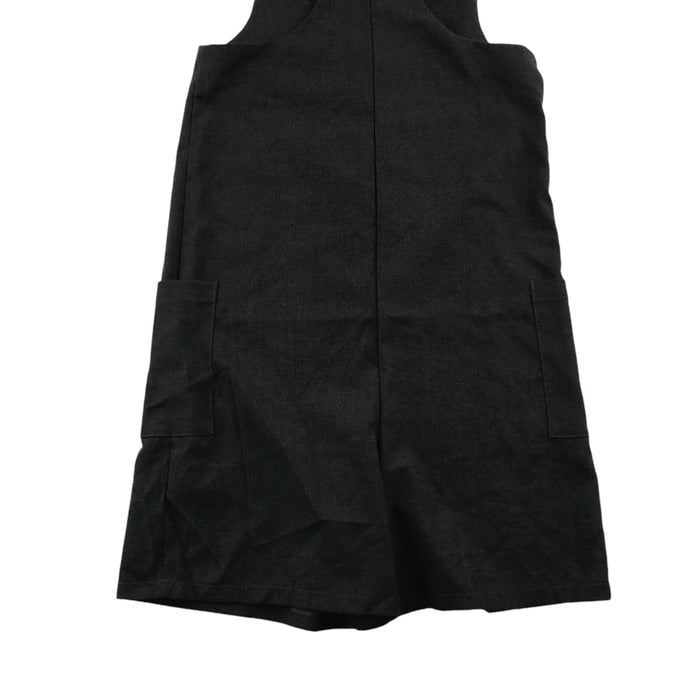 George 9-10 years girls grey short leg straight fit school dungarees