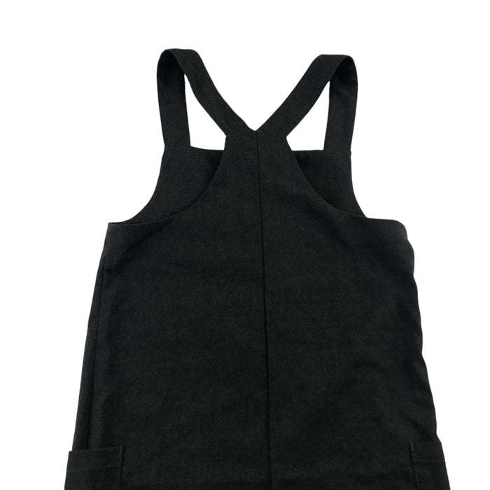 George 9-10 years girls grey short leg straight fit school dungarees