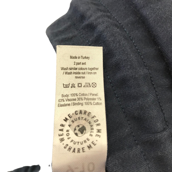 George 9-10 years navy with grey panel shorts