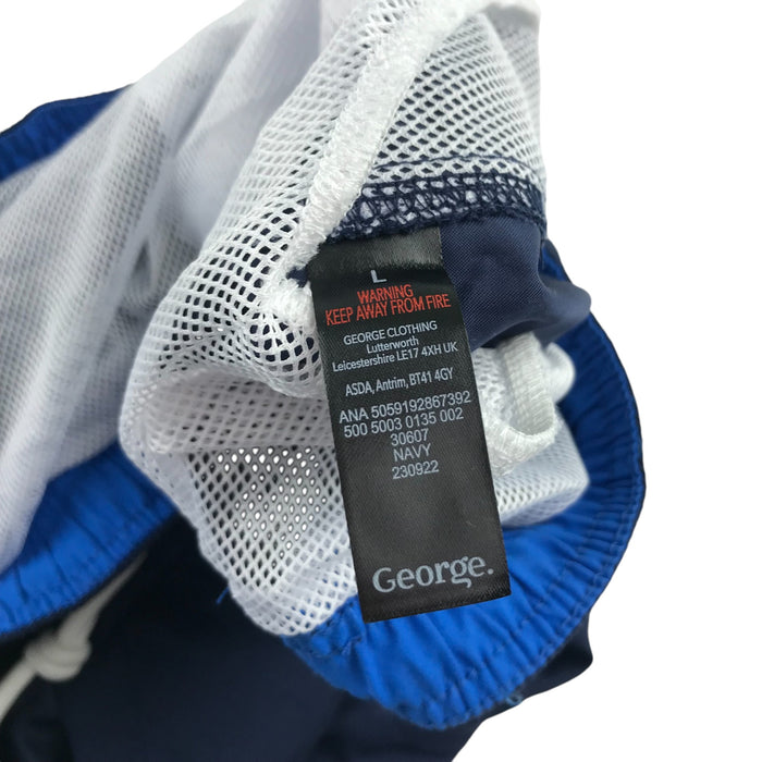 George men's L navy blue swim trunks