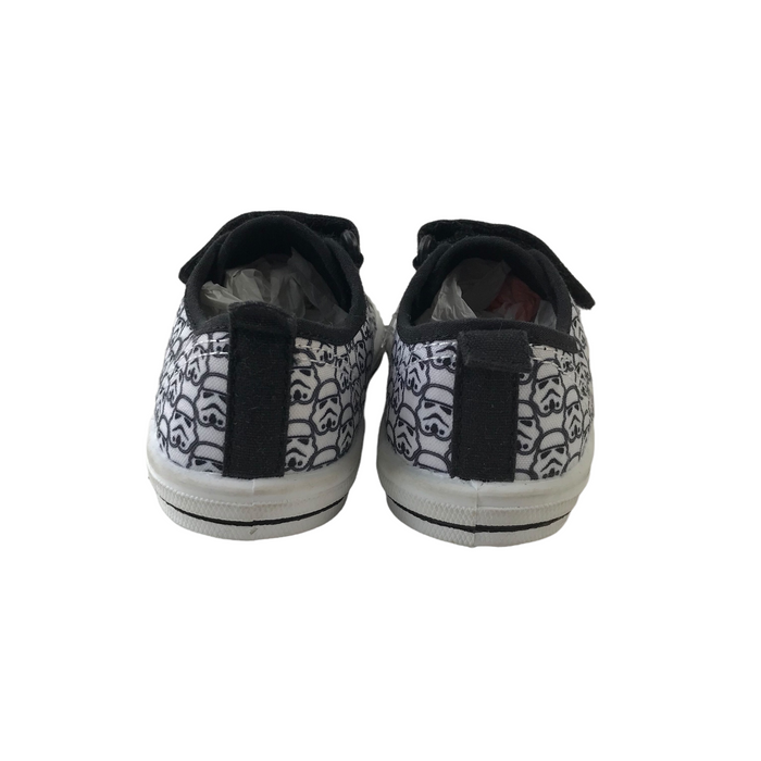 George size UK 10 (jr) black white Star Wars trainers