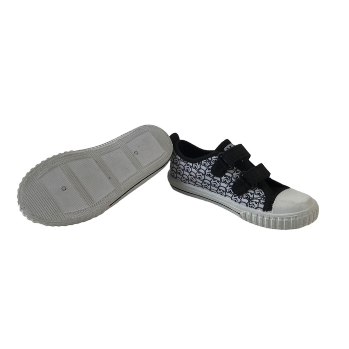 George size UK 10 (jr) black white Star Wars trainers