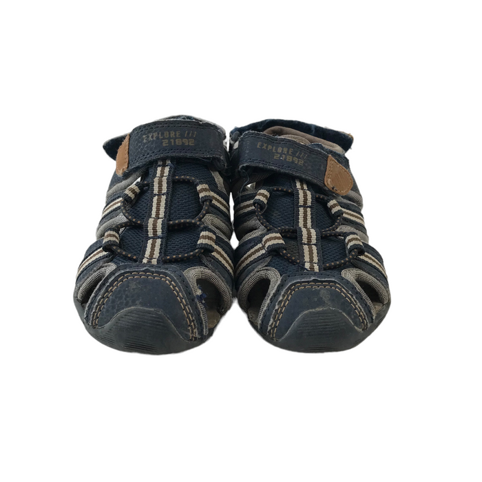 George size UK 12 (jr) navy blue walking sandals