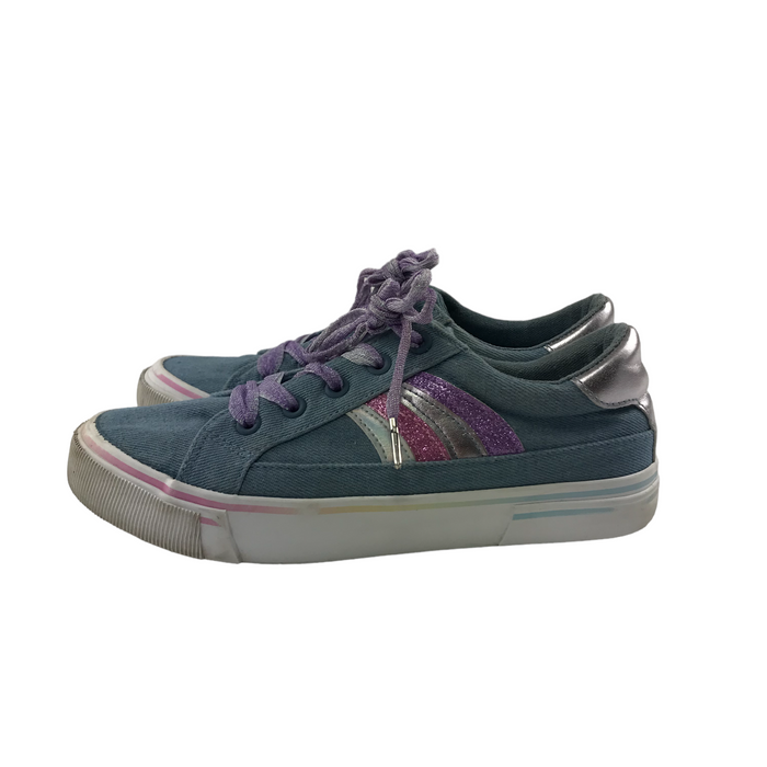 George size UK 4 denim canvas trainers