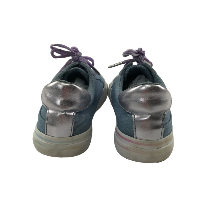 George size UK 4 denim canvas trainers