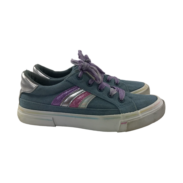 George size UK 4 denim canvas trainers