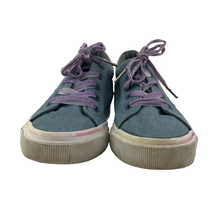 George size UK 4 denim canvas trainers