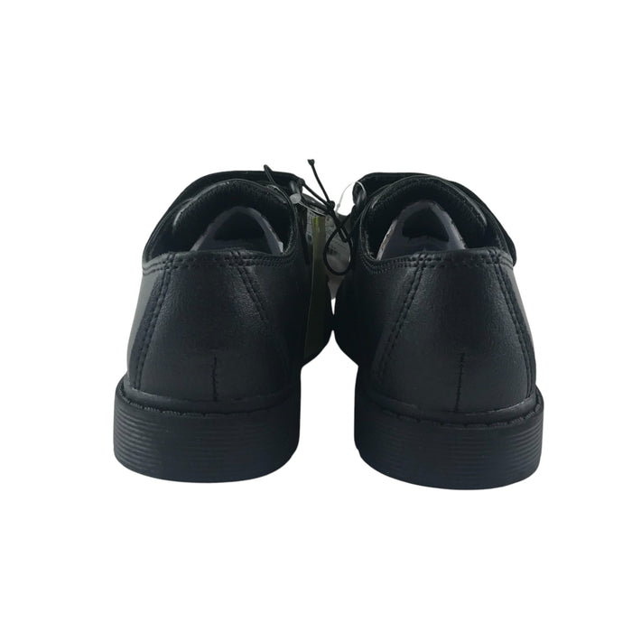 George  size UK 9 (jr) black hook and loop strap school shoes
