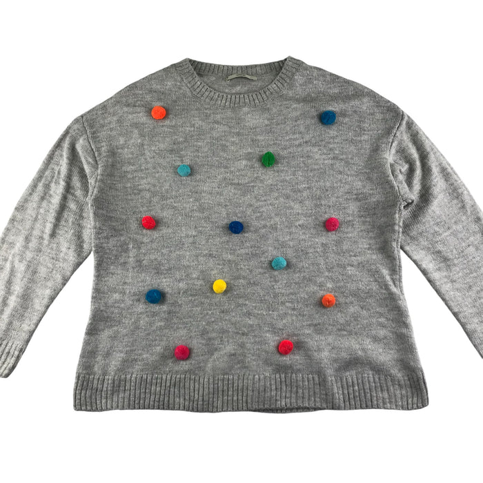 George women's 16-18 grey with pom-poms jumper