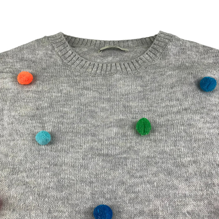 George women's 16-18 grey with pom-poms jumper