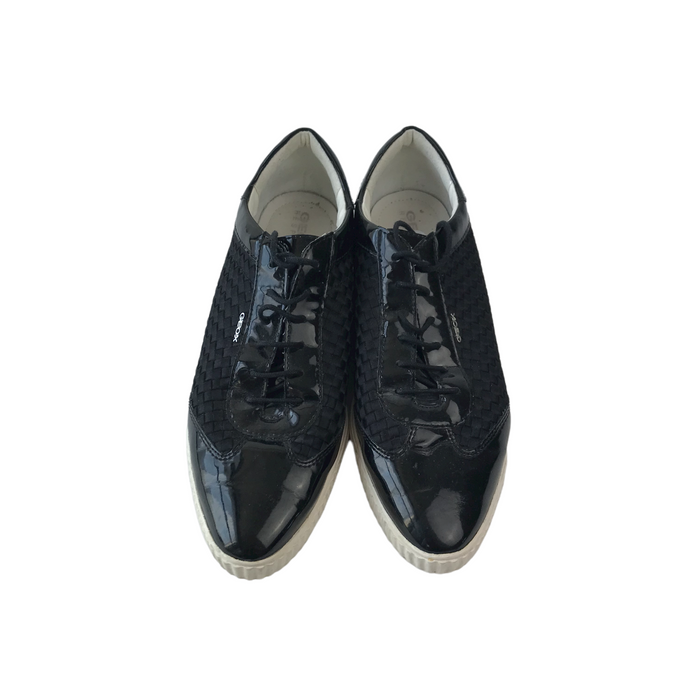 Geox size UK 5 black pointy trainers