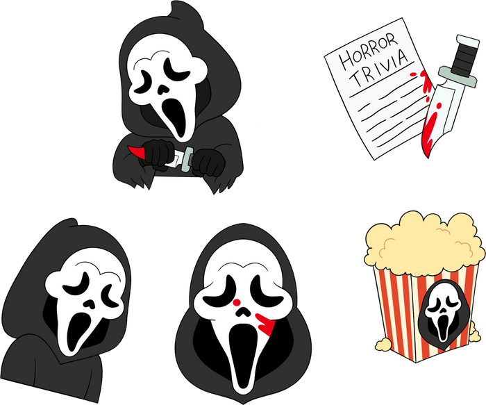 Ghost Face Pin Set 2