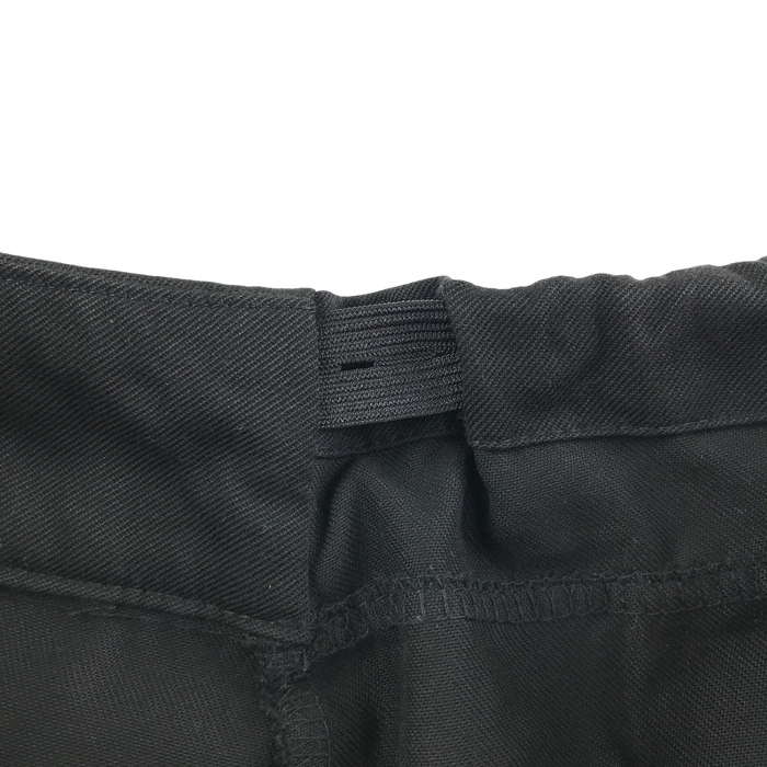 Girls black buckle detail pleated adjustable waist school skirt