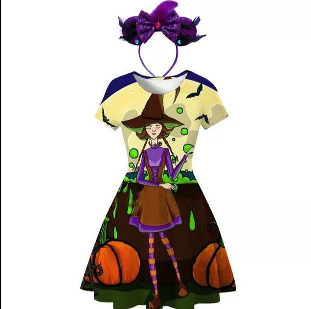 Girls Halloween Trick Or Treat Dress-Ups