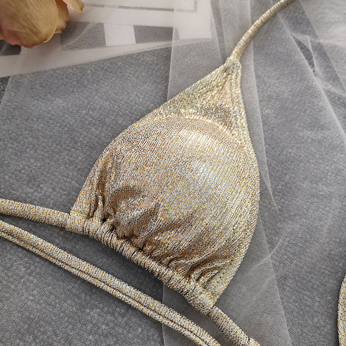 Gold Foil Stamped Bikini - 2 Piece Swimwear Set