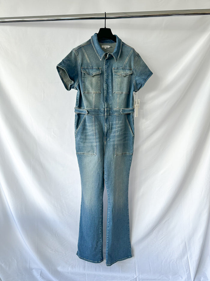Good American Denim Blue Fit For Success Jumpsuit