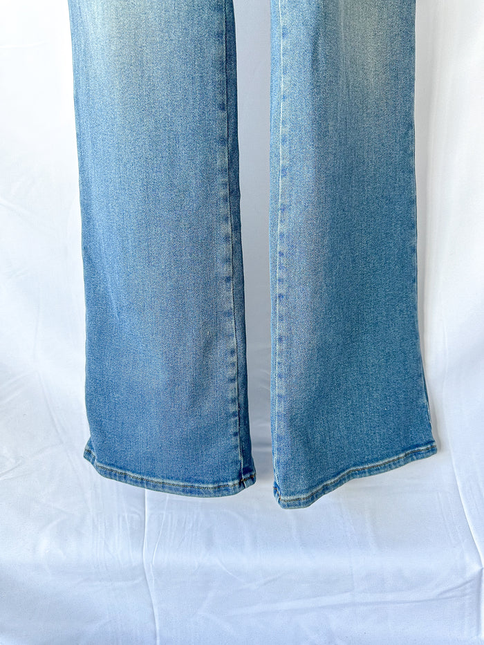 Good American Denim Blue Fit For Success Jumpsuit