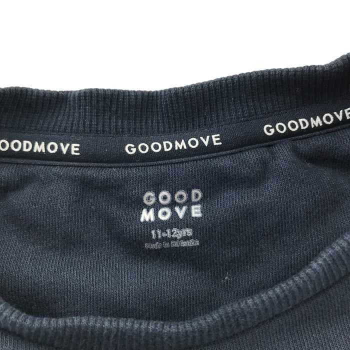 Good Move 11-12 year navy plain crew neck sweater