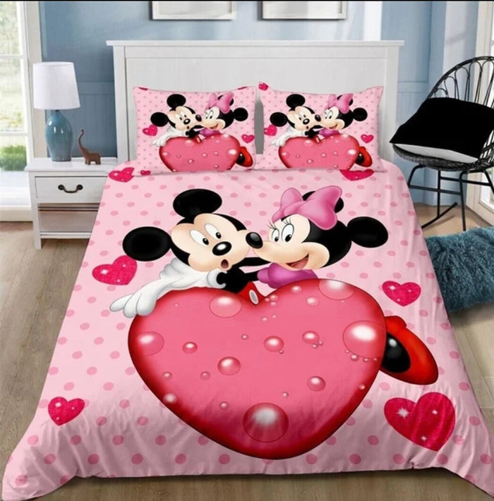 Gorgeous Minnie & Mickey Mouse Quilt Cover Sets