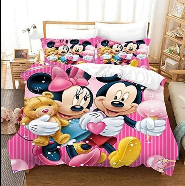 Gorgeous Minnie & Mickey Mouse Quilt Cover Sets