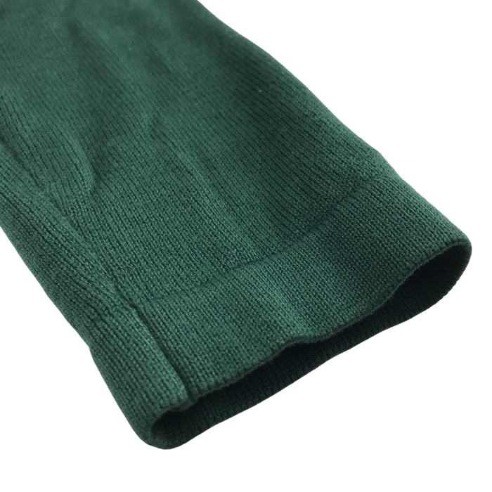 Green girls scallop neck school cardigan