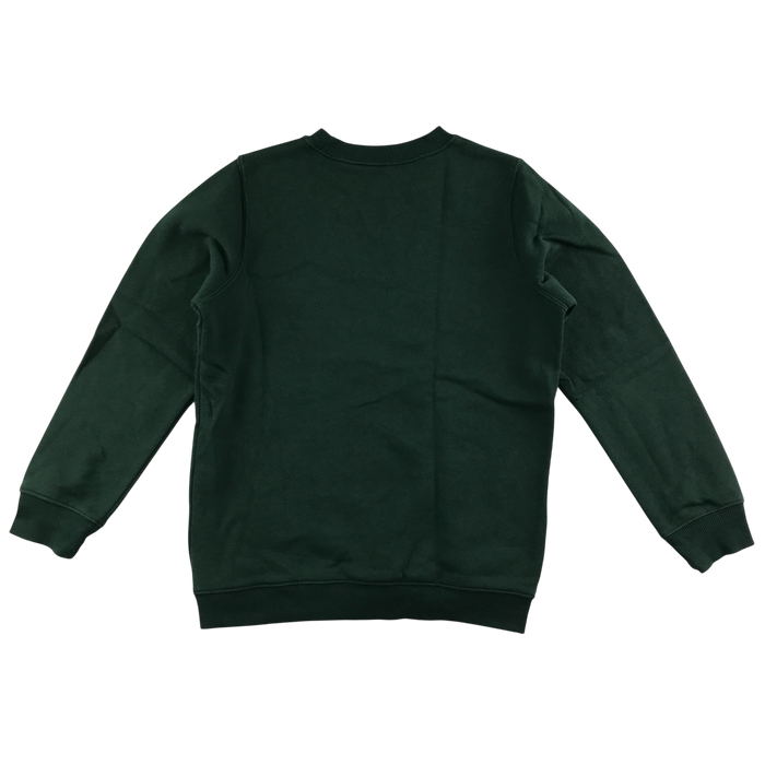 Green unisex crew neck sweatshirt school jumper