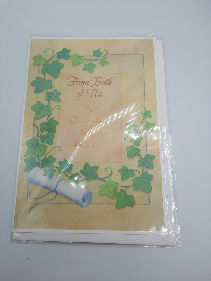 Greeting card For Message for a Graduation