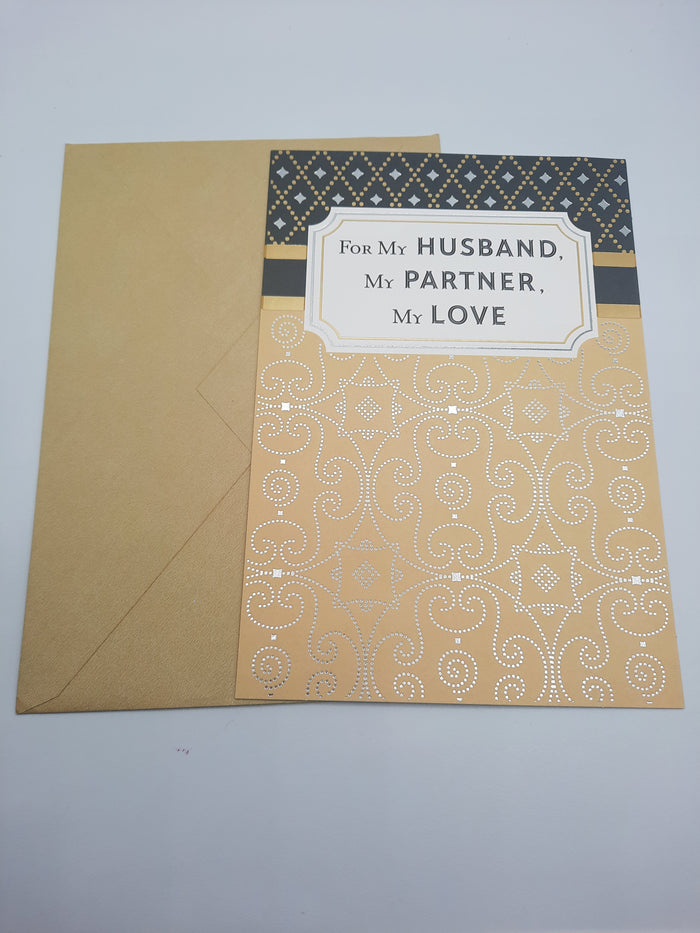 Greeting card For My Husband My partner My Love on Anniversary