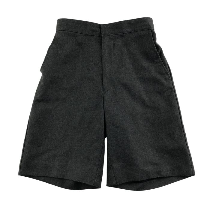 Grey boys elasticated waist school shorts
