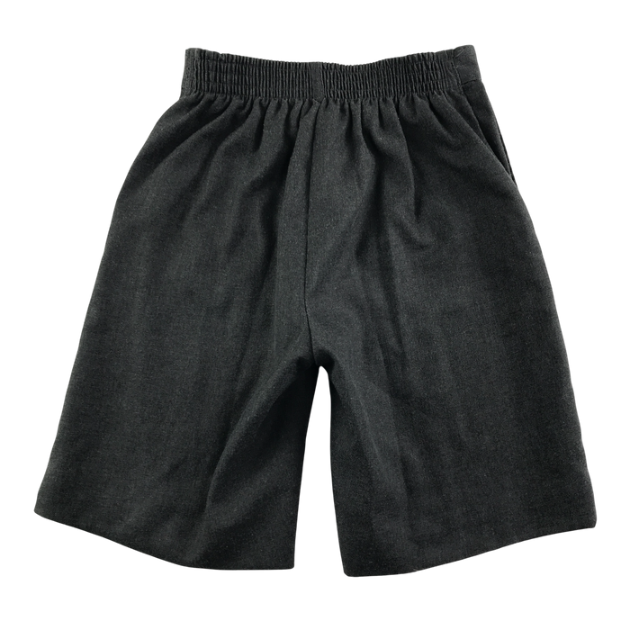 Grey boys elasticated waist school shorts